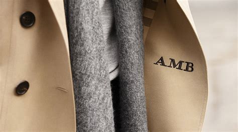 burberry personalised trench coat